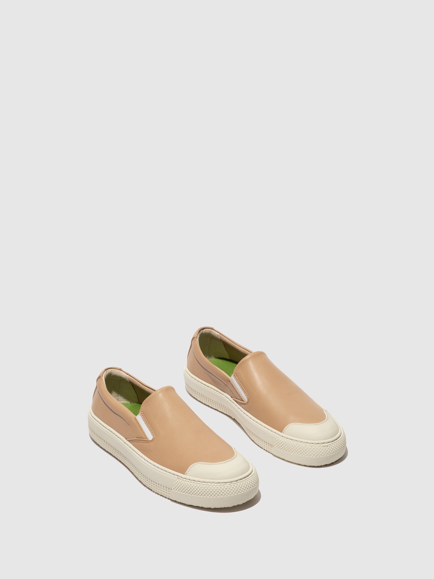 Nougat Fly London Slip-on Men's Sneakers | 341956OYE