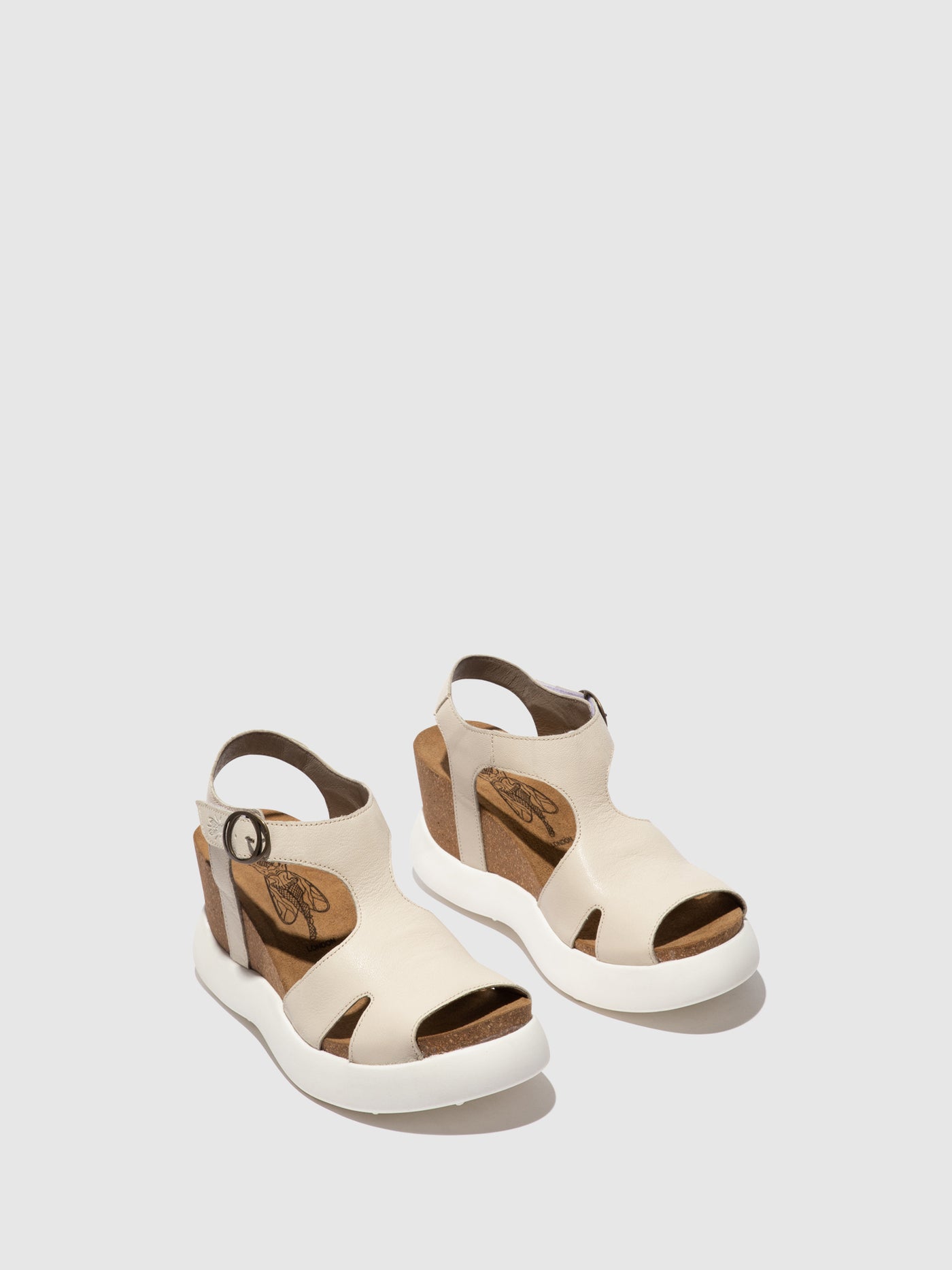 Offwhite Fly London Buckle Sandals Women's Sandals | 210593TQD