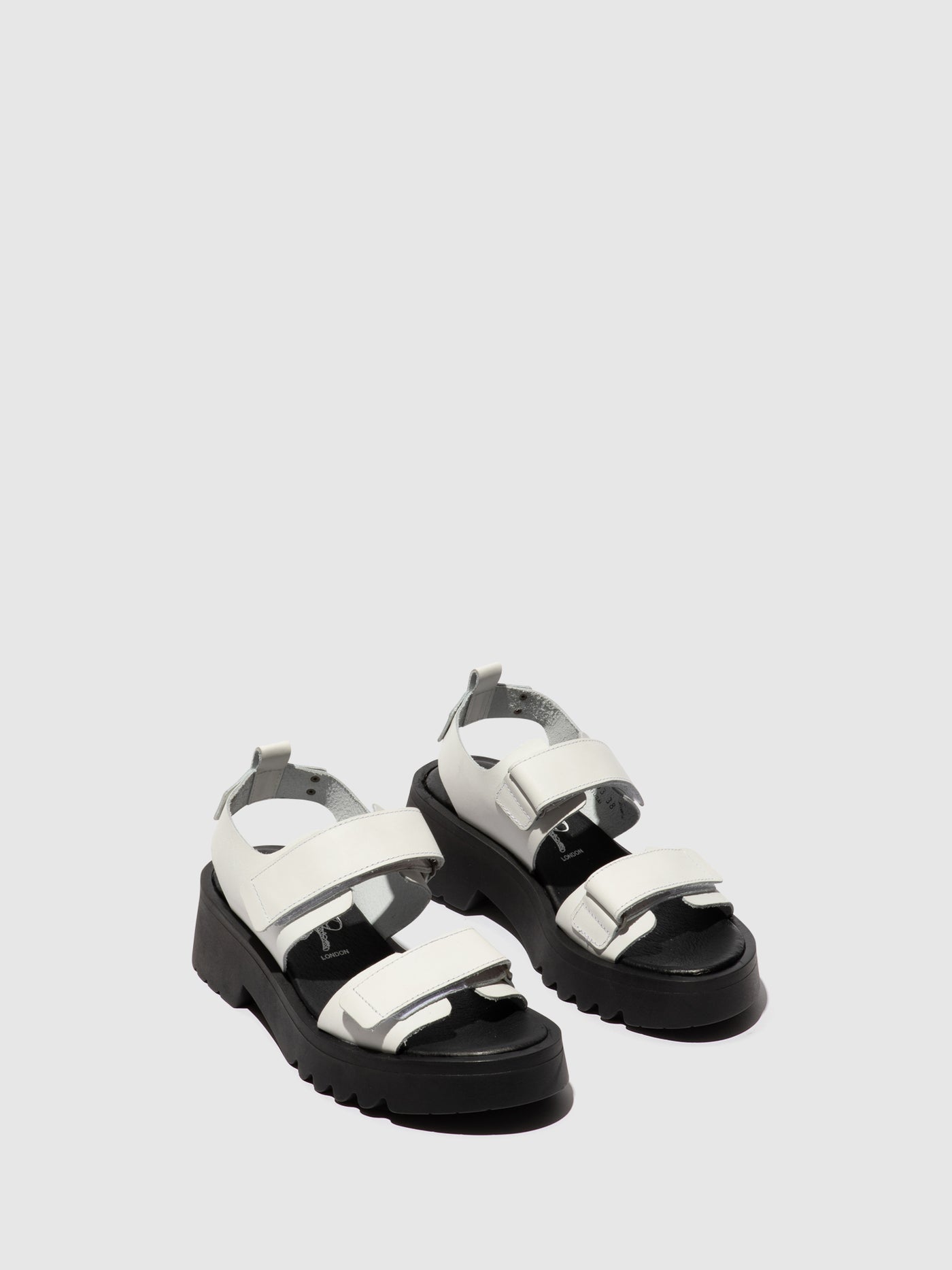 Offwhite Fly London Velcro Sandals Women's Sandals | 091765RLS