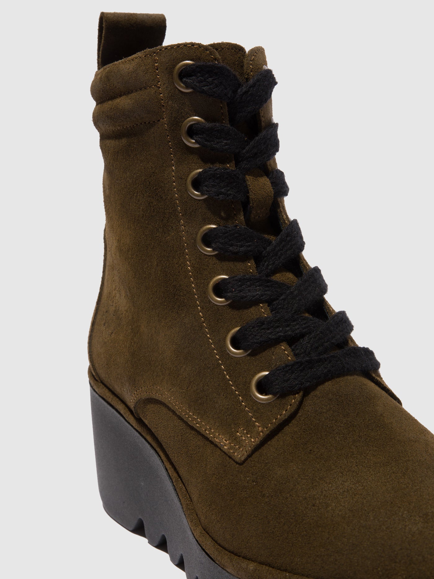 Oilsuede Sludge Fly London Lace-up Boots Women's Ankle Boots | 157238OTX