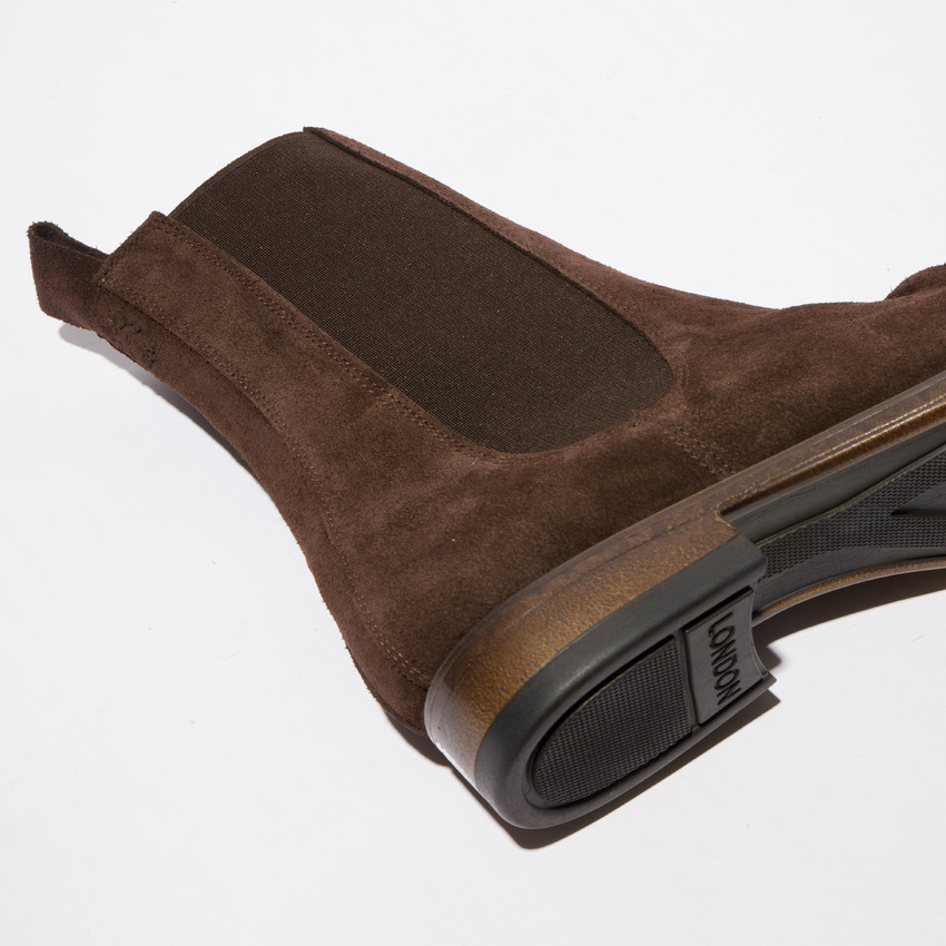 Oilsuede (Vegetal) Mocca Fly London Chelsea Boots Men's Ankle Boots | 493571UWL