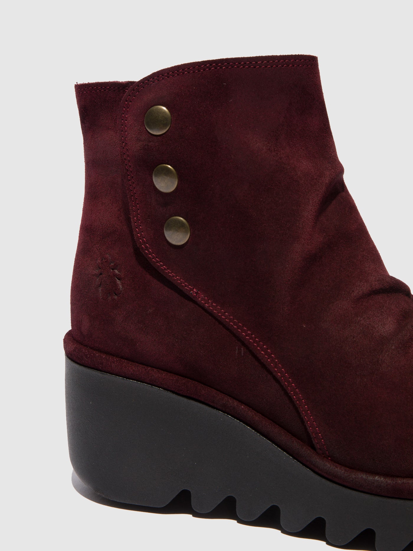 Oilsuede Wine Fly London Zip Up Boots Women's Ankle Boots | 906217FSW