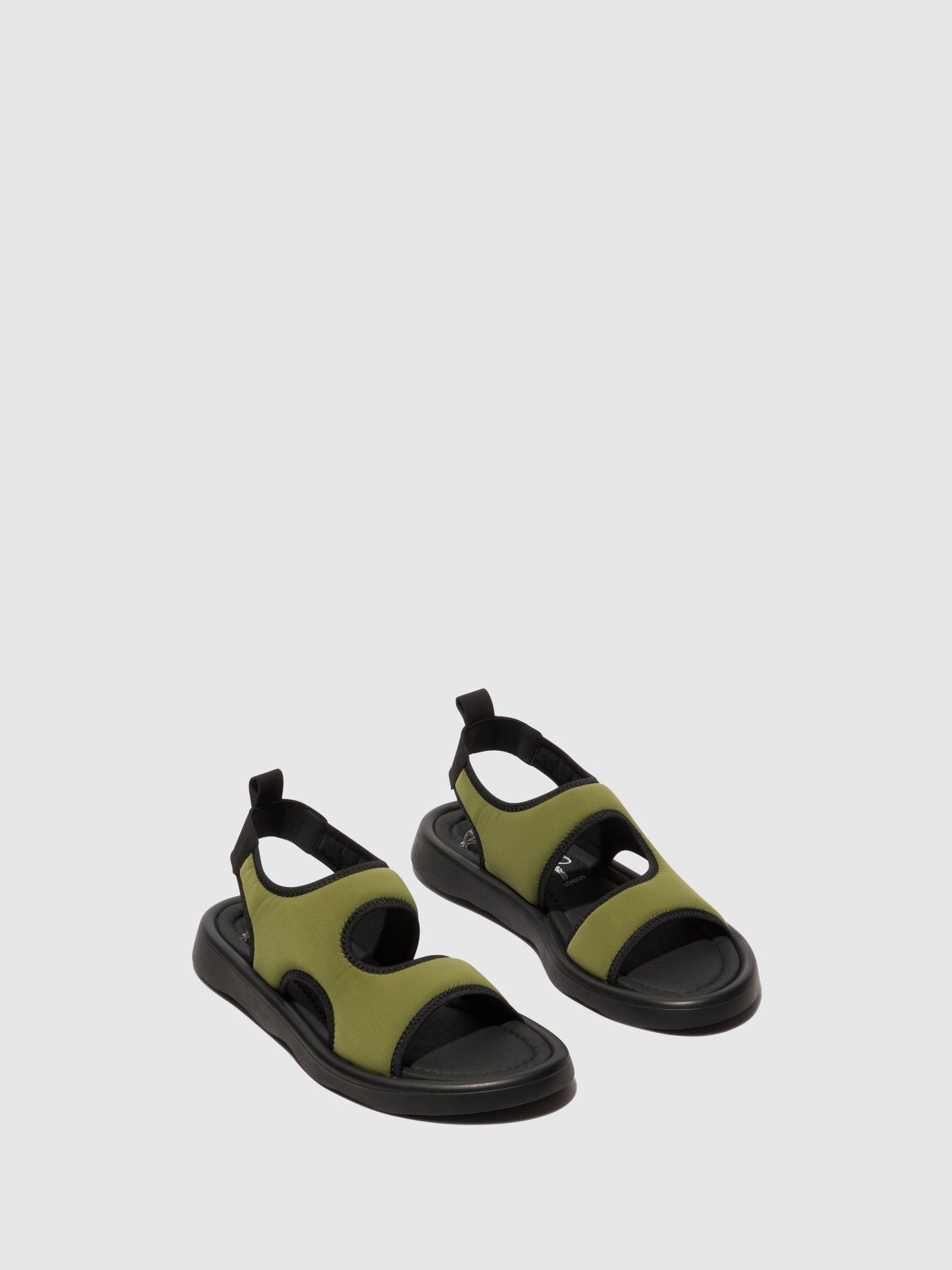 Olive/Black Fly London Sling-Back Sandals Women's Sandals | 408365MWC