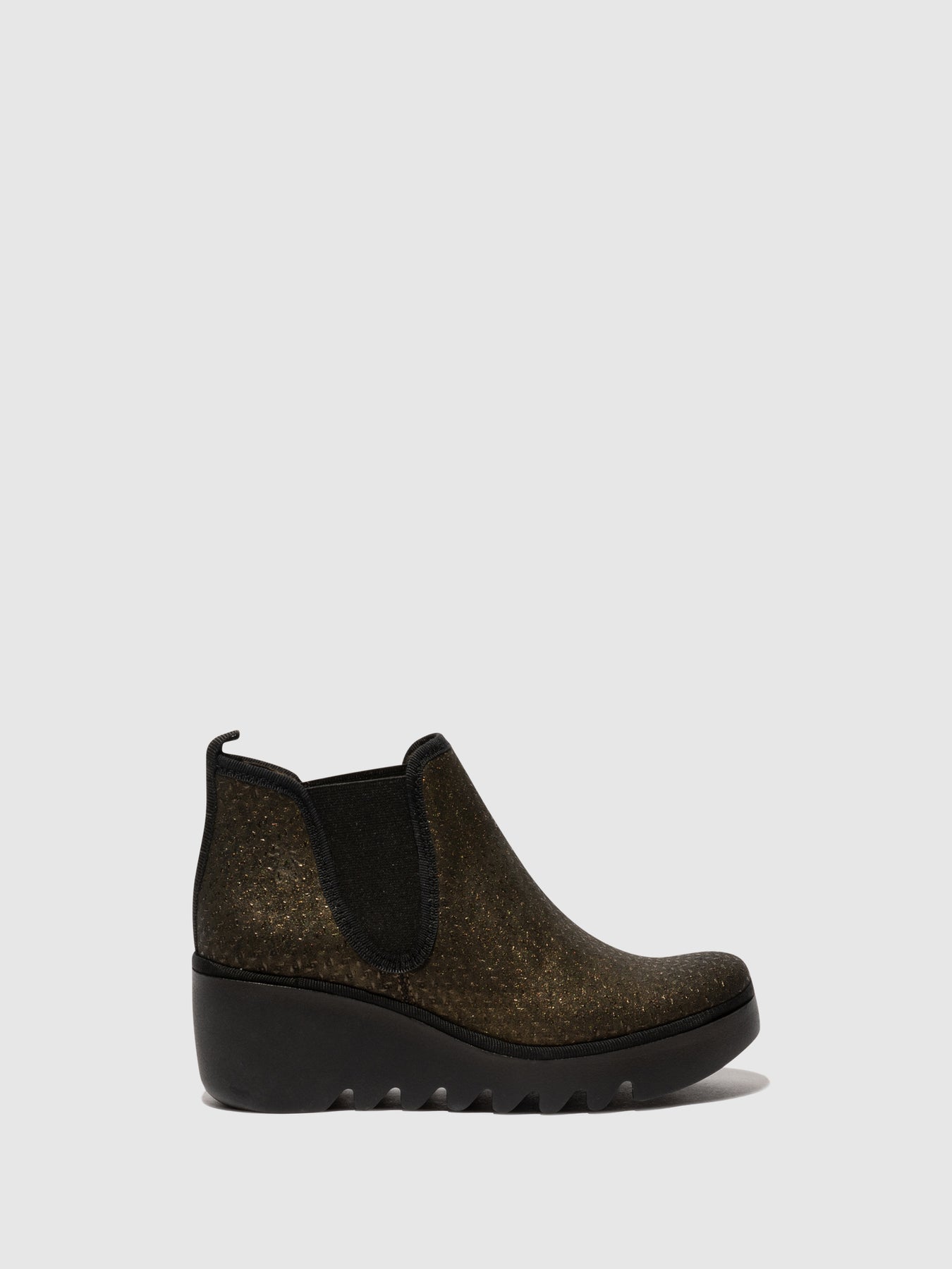 Olive Spikes Fly London Chelsea Boots Women\'s Ankle Boots | 607514DOS