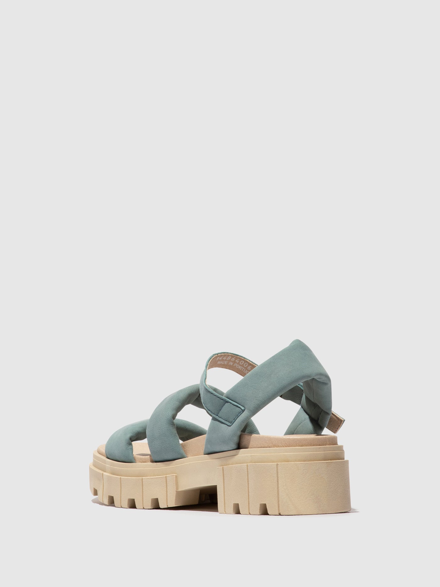 Pale Blue Fly London Sling-Back Women's Sandals | 514892MYI