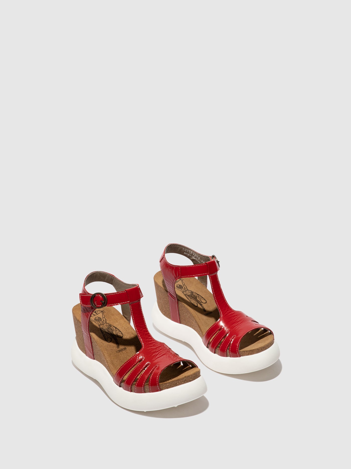 Red Fly London T-Strap Sandals Women's Sandals | 705184IUS