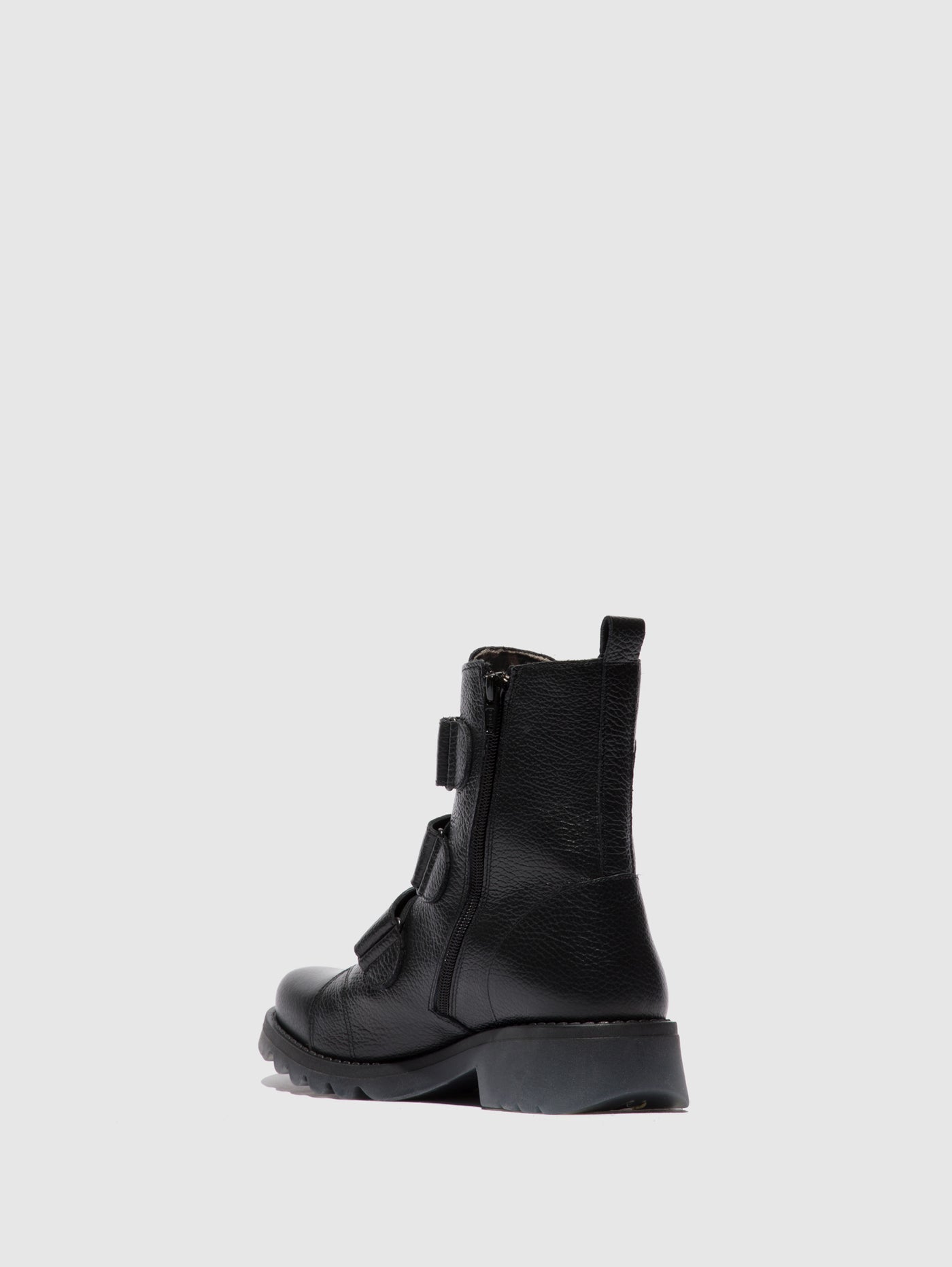 Rio Black Fly London Velcro Women's Ankle Boots | 821360QWS