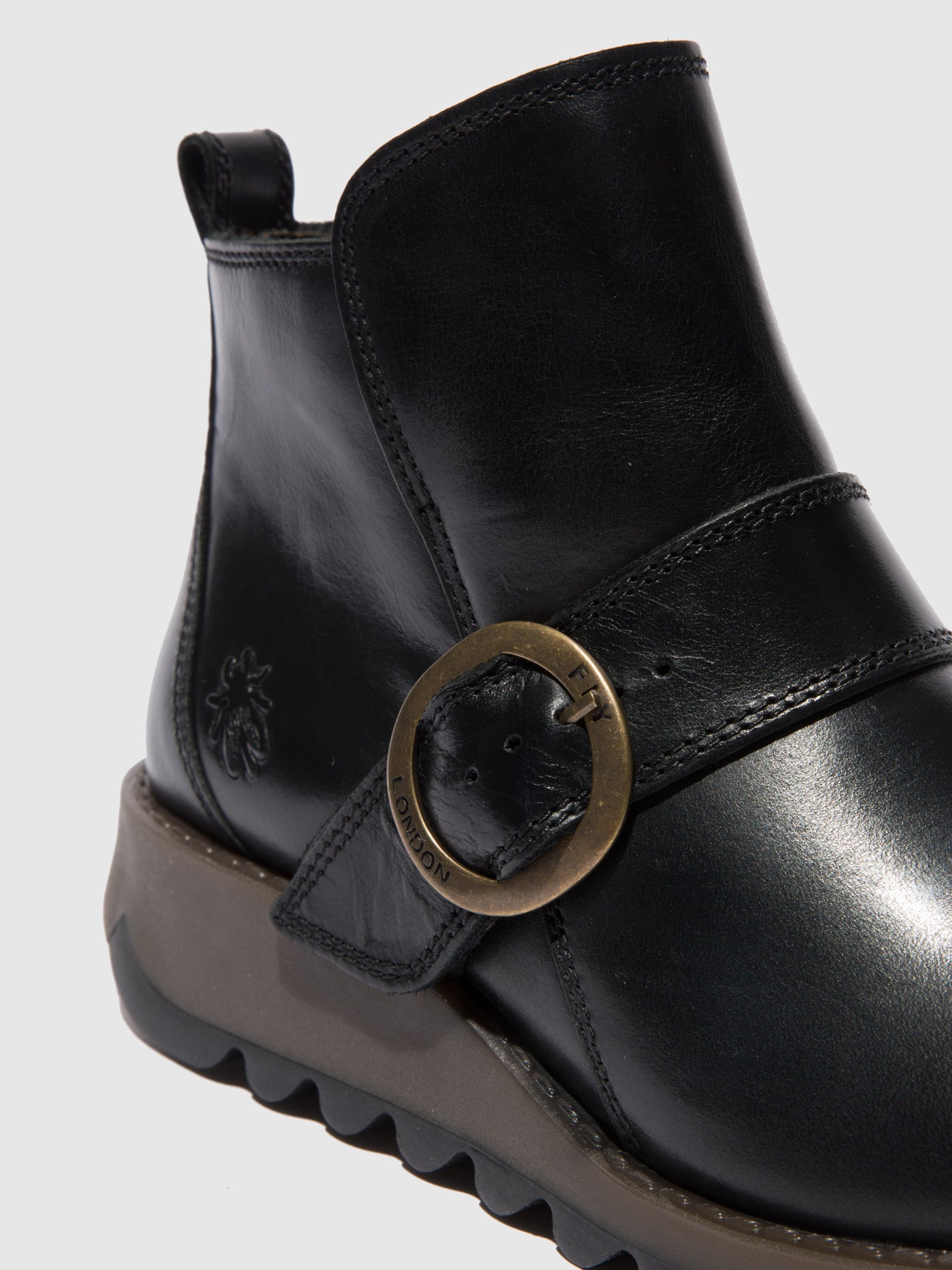 Rug Black Fly London Buckle Boots Women's Boots | 149732FRK