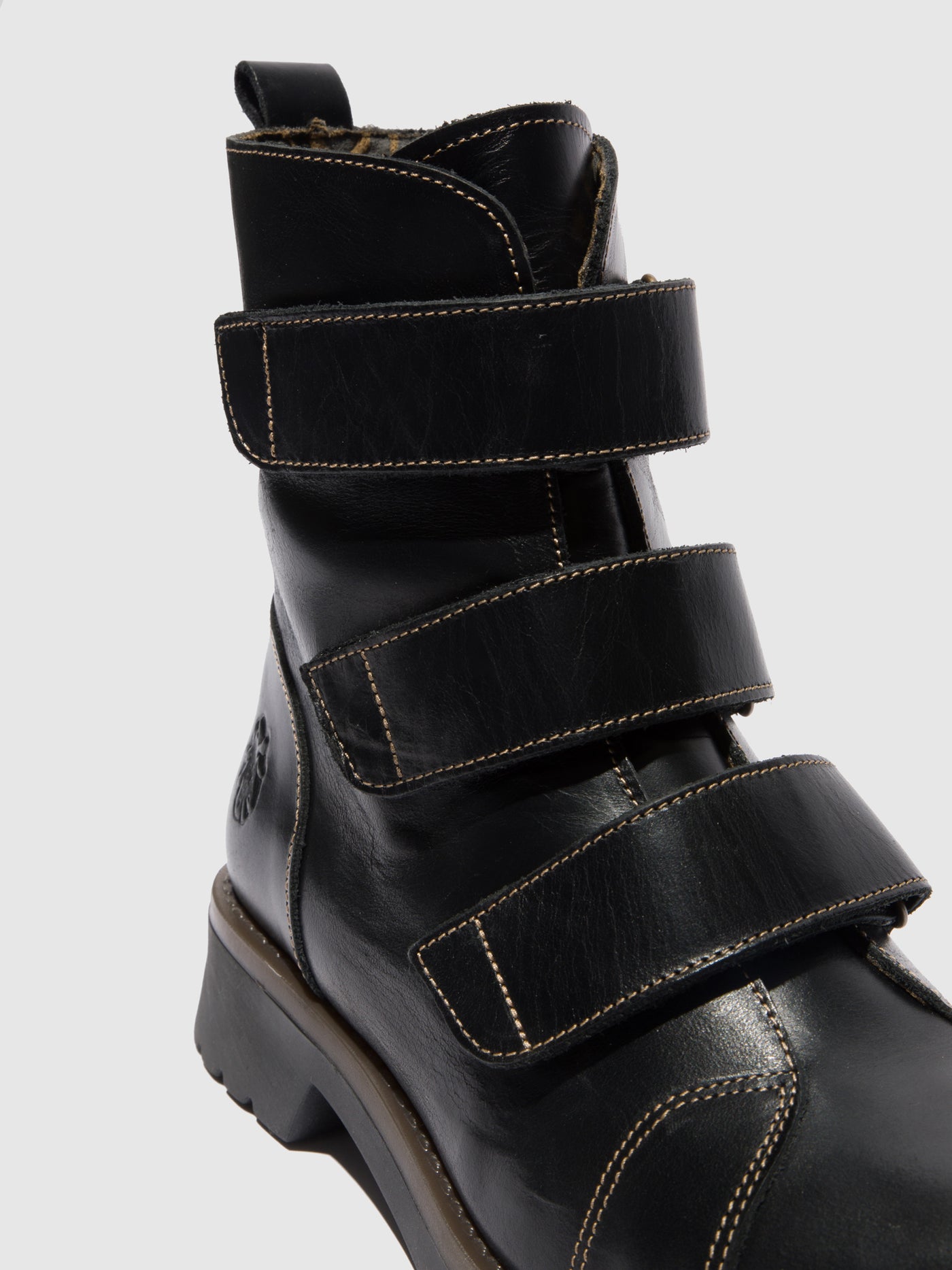 Rug Black Fly London Velcro Women's Ankle Boots | 916827IWV