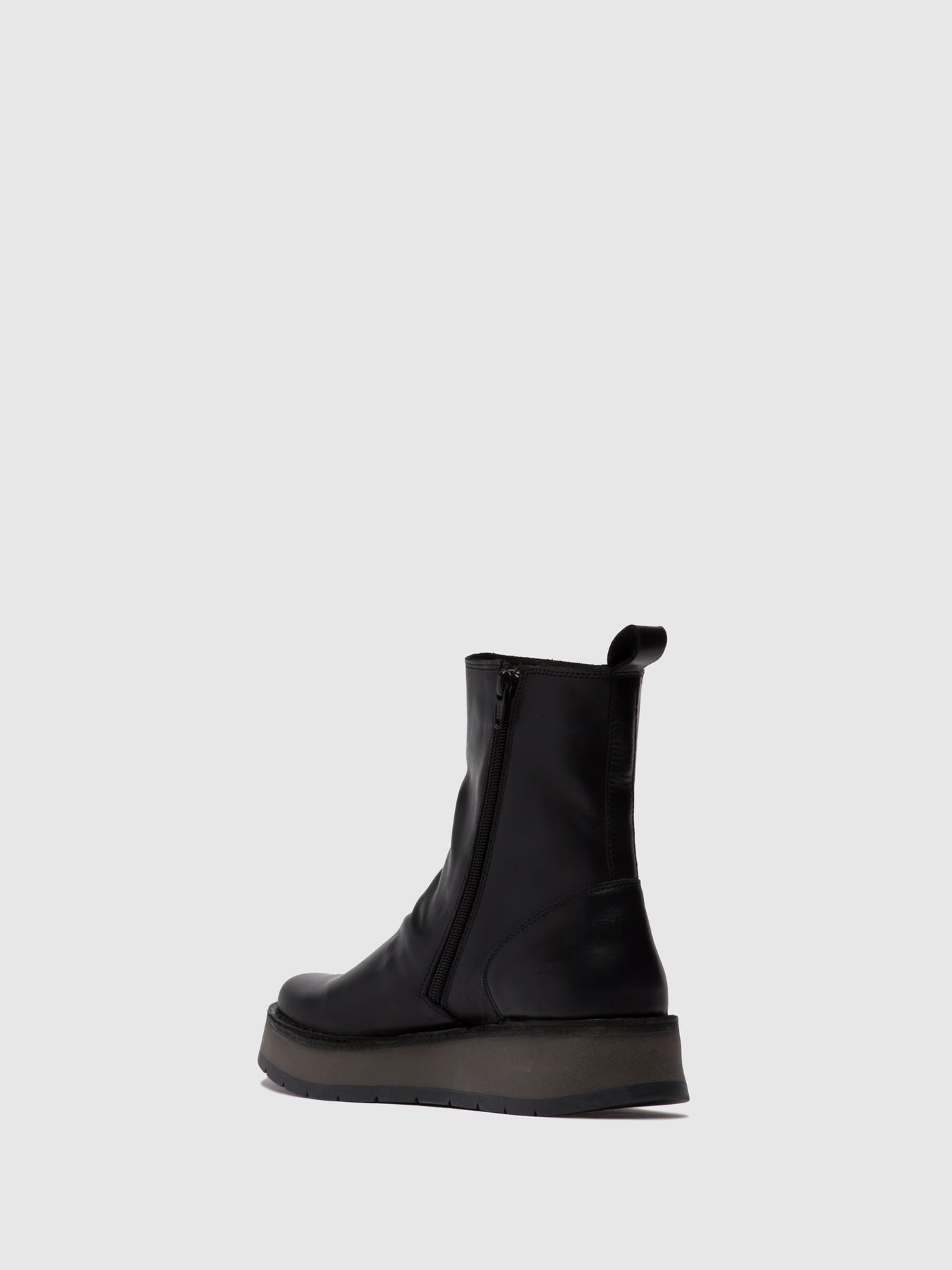 Rug Black Fly London Zip Up Boots Women's Ankle Boots | 096541OMU