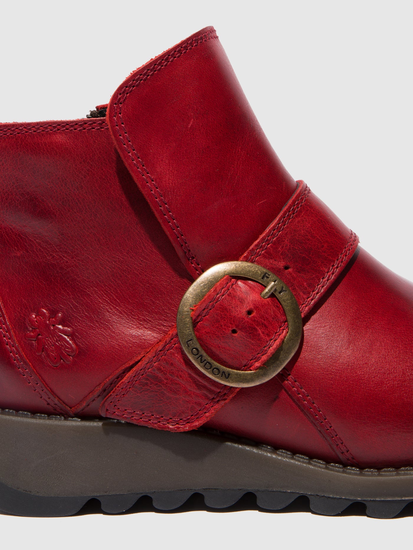 Rug Red Fly London Buckle Boots Women's Boots | 859346SFK