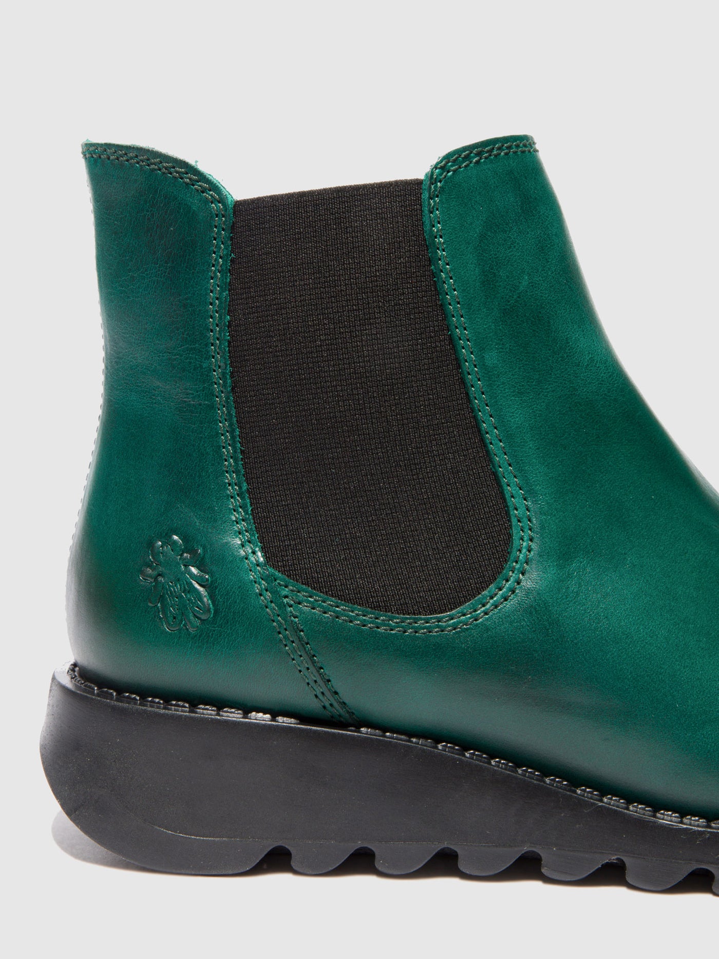 Rug Shamrock Green (Black Elastic) Fly London Chelsea Boots Women's Ankle Boots | 091386QOI