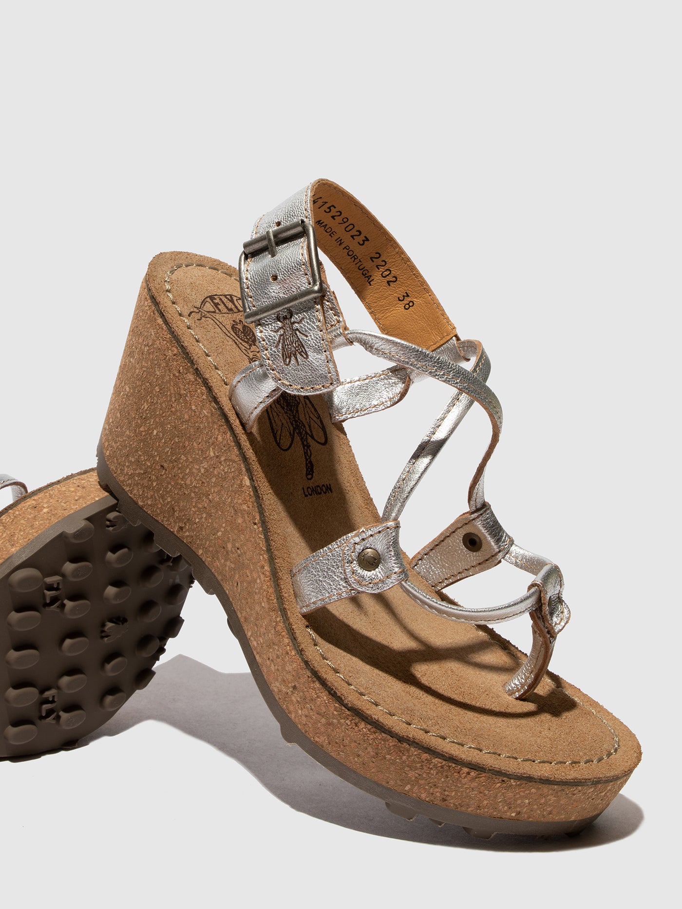 Silver Fly London T-Strap Sandals Women's Sandals | 927054TXZ