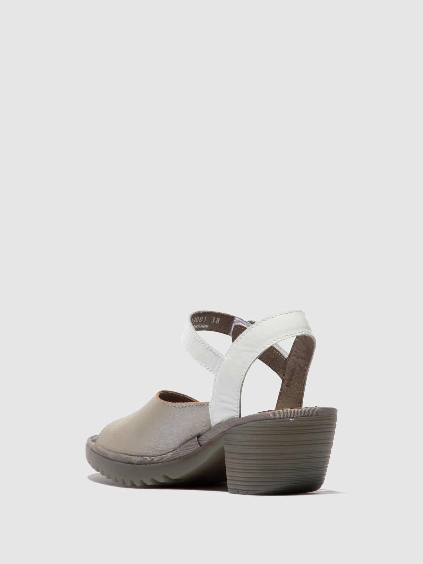 Silver/ Offwhite Fly London Sling-Back Sandals Women's Sandals | 340126PER