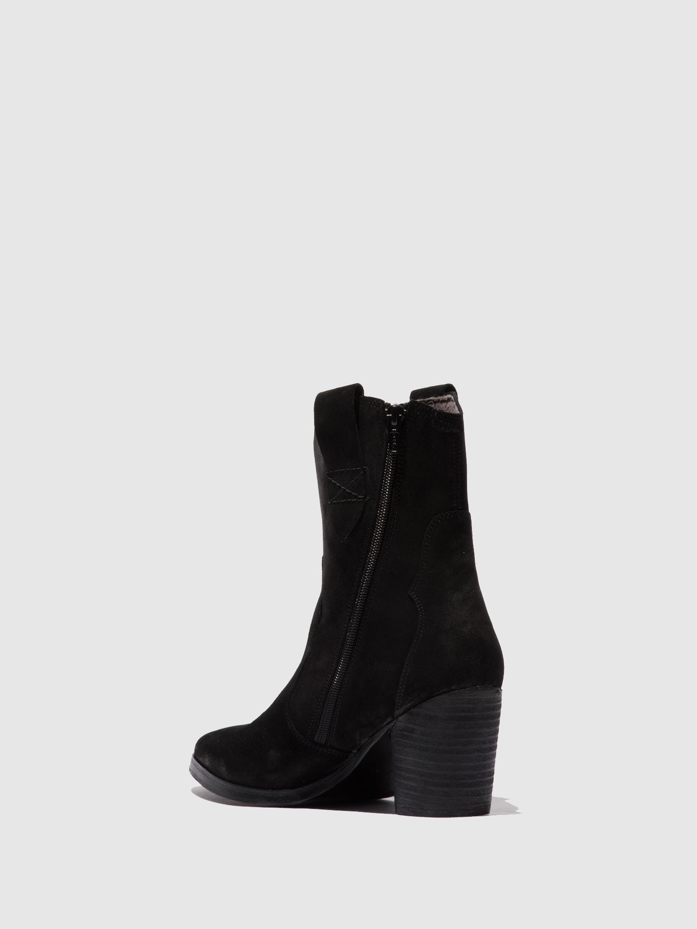 Suede Black Fly London Zip Up Boots Women's Ankle Boots | 281965SLQ