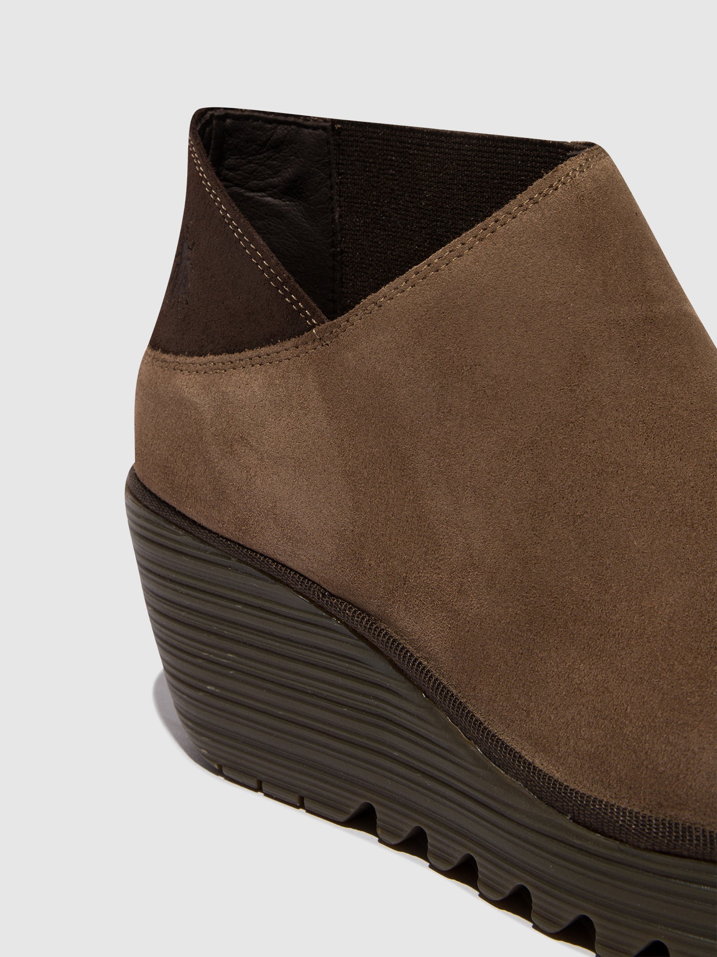 Taupe/Expresso Fly London Zip Up Boots Women's Ankle Boots | 025843EXN