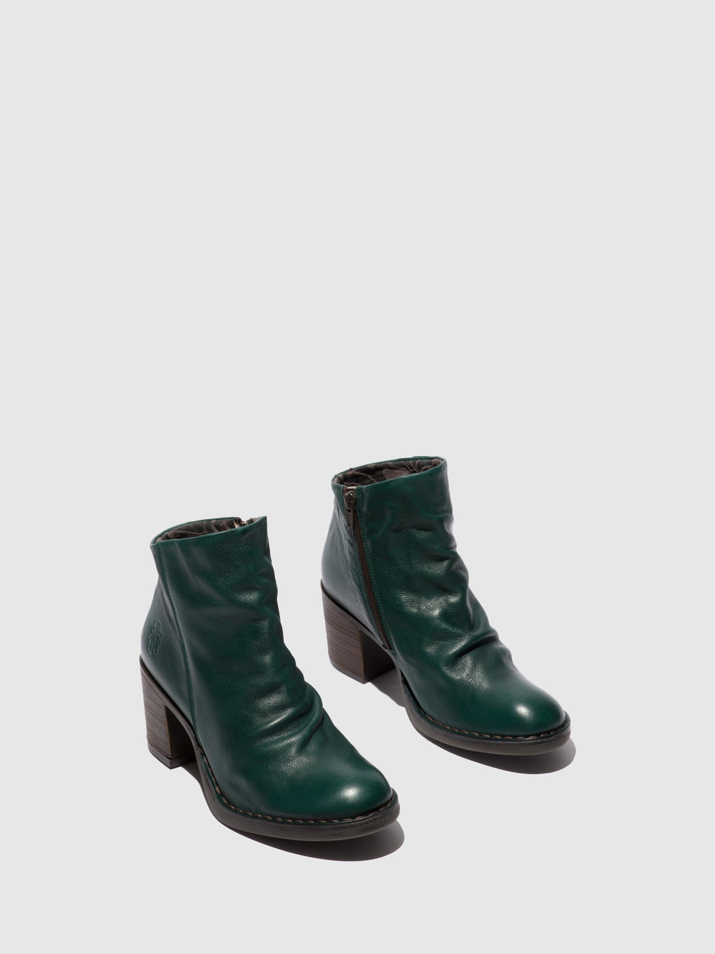 Verona Green Forest Fly London Zip Up Boots Women's Ankle Boots | 276351FLZ