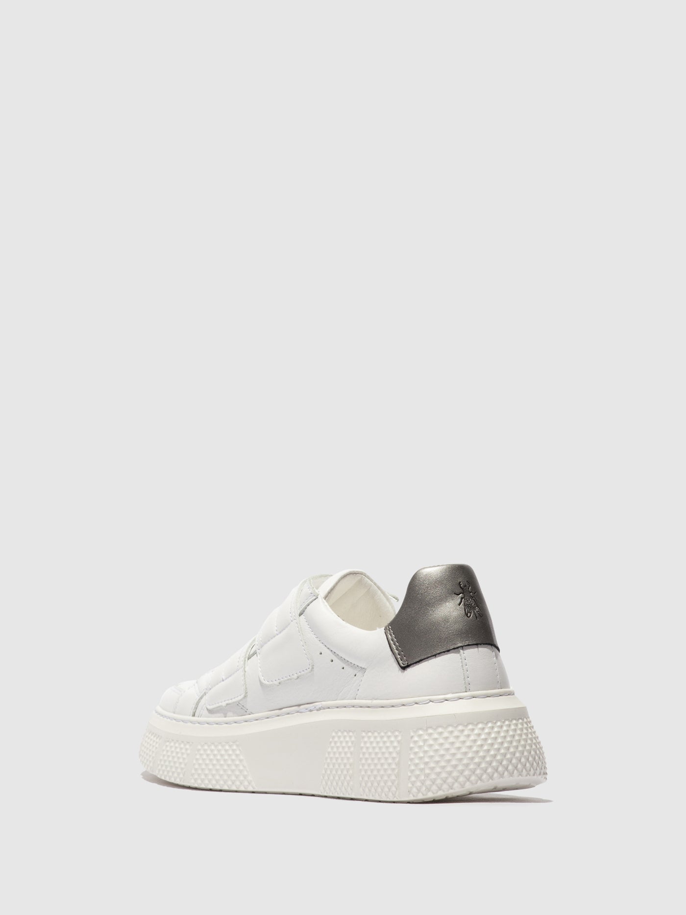 White Fly London Velcro Men's Sneakers | 390215JGX